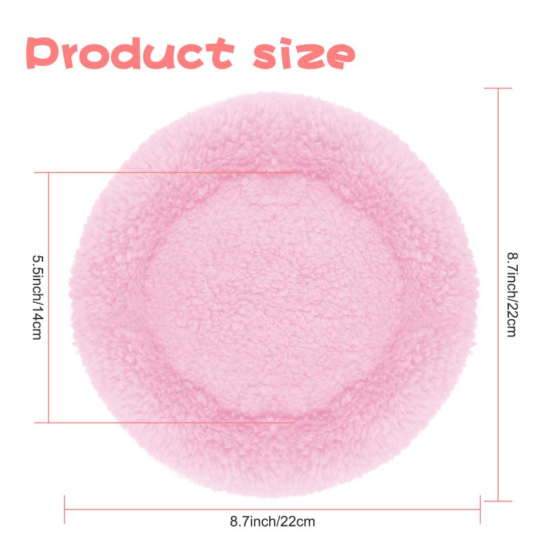 BWOGUE Hamster Bed,Round Velvet Warm Sleep Mat Pad for Hamster/Hedgehog/Squirrel/Mice/Rats and Other Small Animals - Image 1